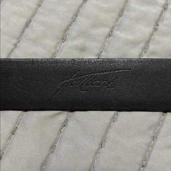 Remo Tulliani Black Woven Italian calfskin Belt - Picture 5 of 8